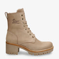 Padma botas de piel con forro interior de pelo. taupe