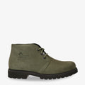Bota Panama botines de piel con forro interior de piel. verde