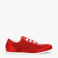 Farum sneakers de piel con forro interior de piel. rojo