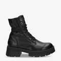 Clementine botas de piel con forro interior de piel. negro