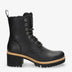 Padma Igloo botas de piel con forro interior de pelo natural. negro