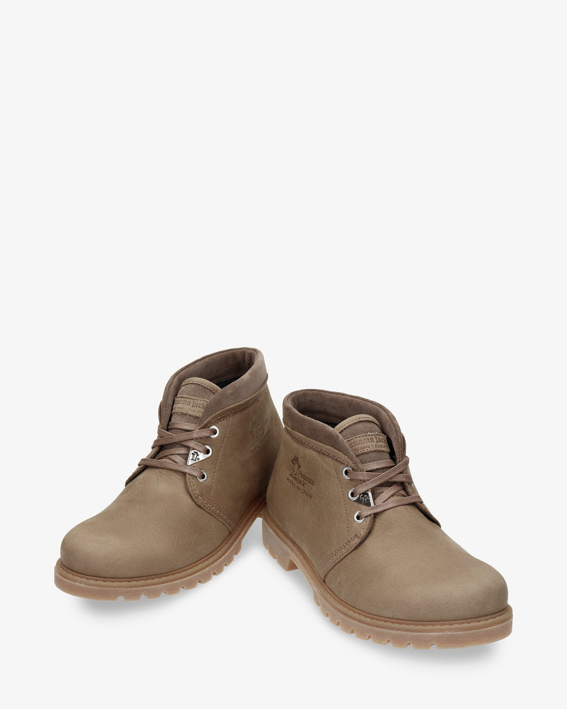 Bota Panama Tor botines de piel con forro interior de piel. piedra