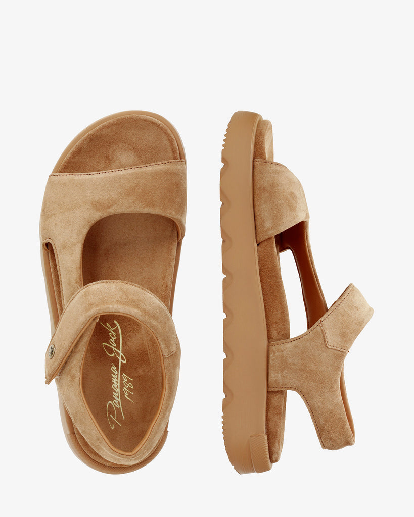 Bruna sandalias de piel con forro interior de piel. cuero