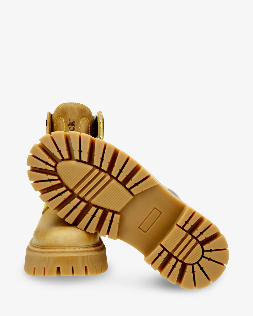 Cleo botas de piel con forro interior de piel. vintage