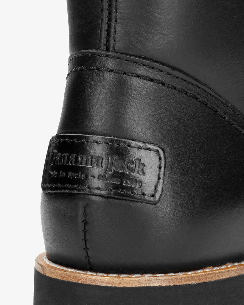 Fara Igloo Trav botas de piel con forro interior de pelo natural. negro