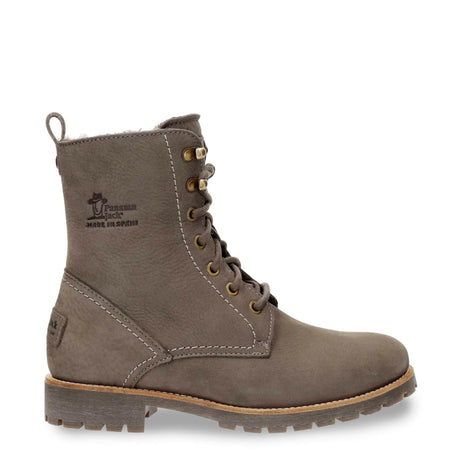 Fara Igloo Trav botas de piel con forro interior de pelo natural. gris