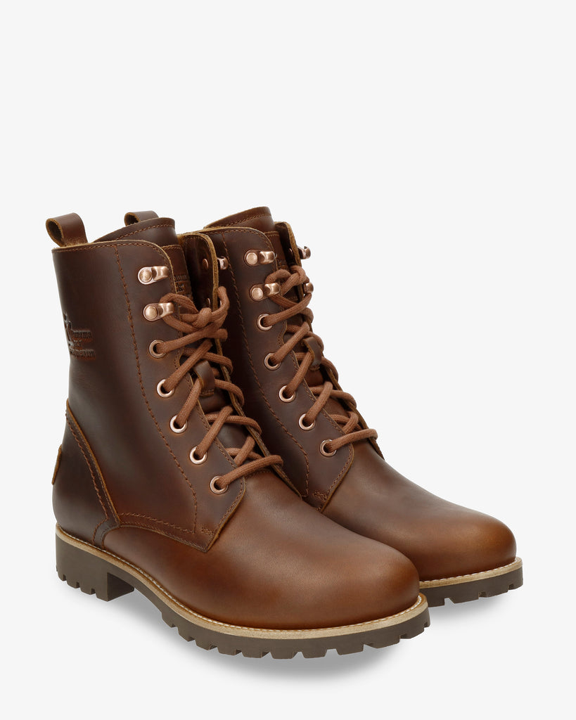 Fara Igloo Trav botas de piel con forro interior de pelo natural. cuero