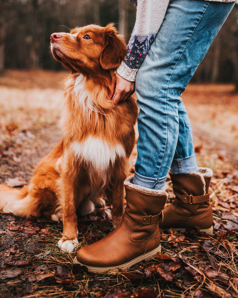 Felia botas de piel con forro interior de pelo. cuero