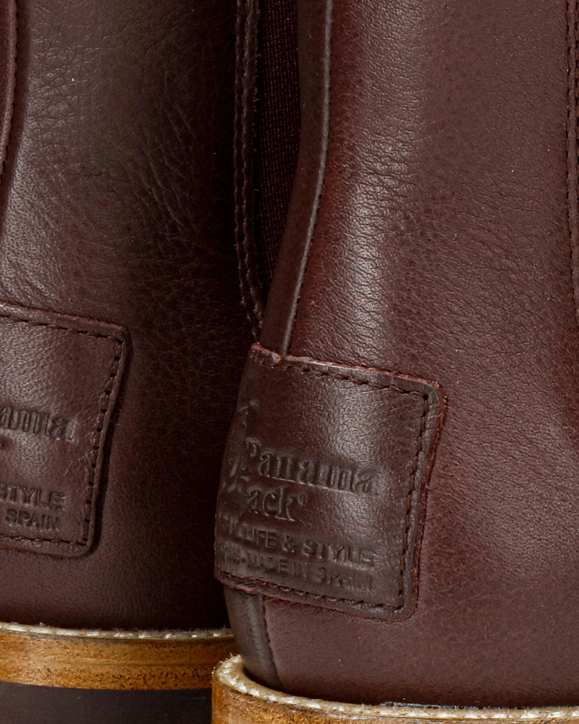 Francesca Igloo botines de piel con forro interior de pelo natural. burdeos