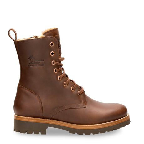 Frisia botas de piel con forro interior de pelo. cuero