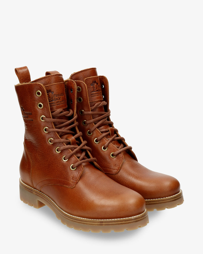 Frisia botas de piel con forro interior de pelo. cuero