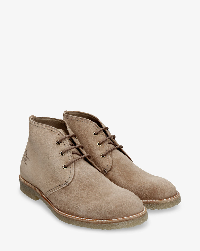 Gael botín de piel con forro interior de piel. taupe