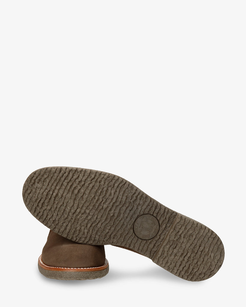 Gael botín de piel con forro interior de piel. humo