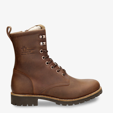 Ibi botas de piel con forro interior de pelo. cuero