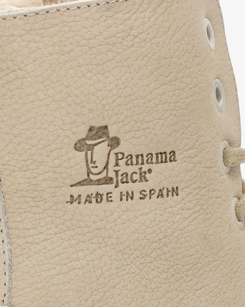 Padma botas de piel con forro interior de pelo. crudo