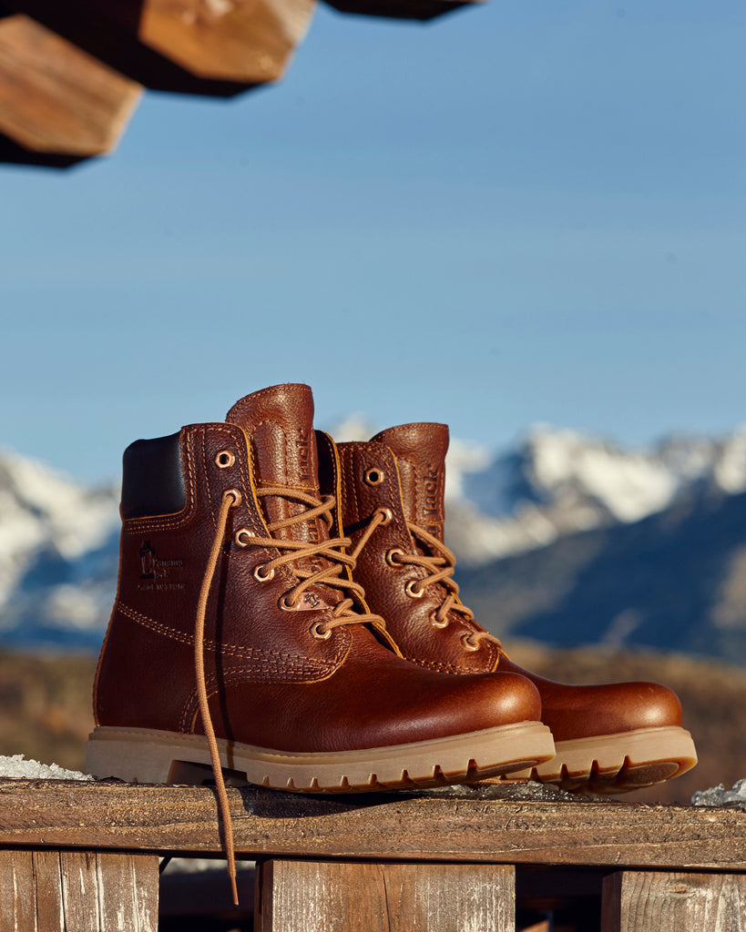 Panama 03 botas de piel con forro interior de piel. cuero