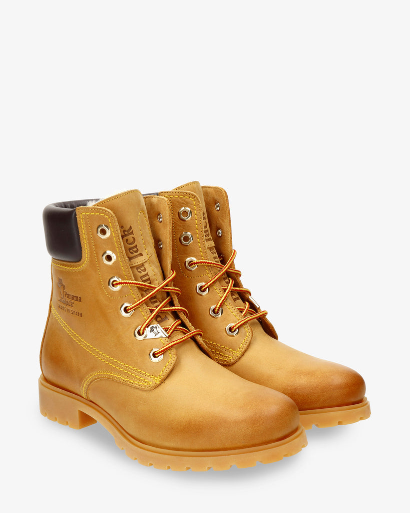 Panama 03 Igloo botas de piel con forro interior de pelo natural. vintage