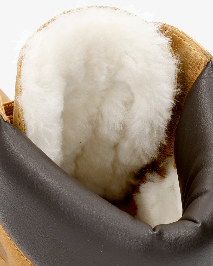 Panama 03 Igloo botas de piel con forro interior de pelo natural. vintage