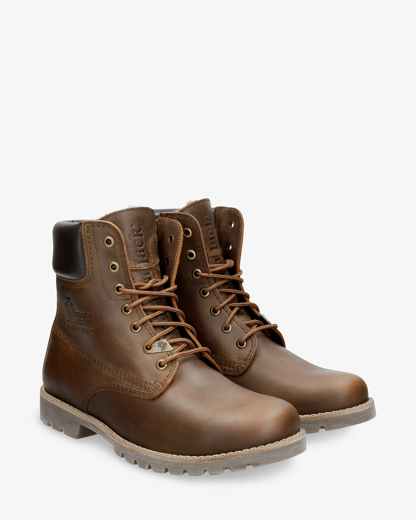 Panama 03 Igloo botas de piel con forro interior de pelo natural. cuero