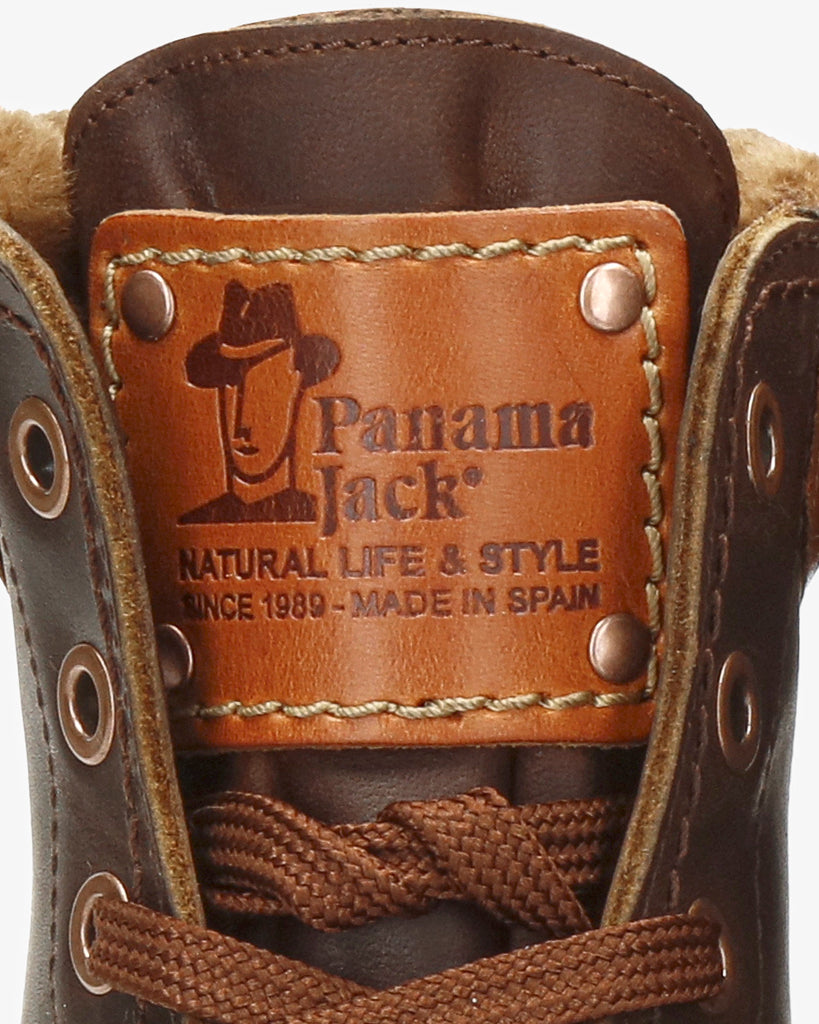 Panama 03 Igloo Trav botas de piel con forro interior de pelo natural. cuero
