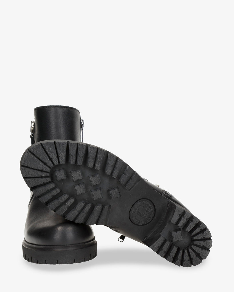 Pauline Gtx botines de piel con forro interior de gore-tex®. negro