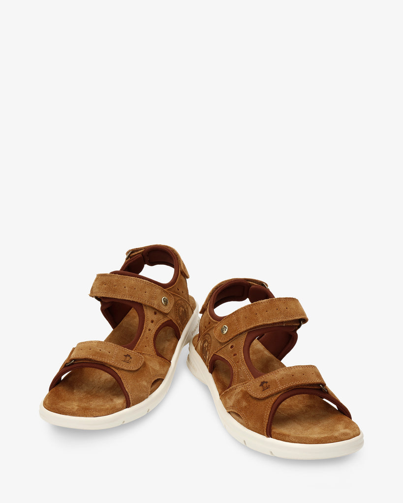 Salton sandalias de piel con forro interior de lycra. camel