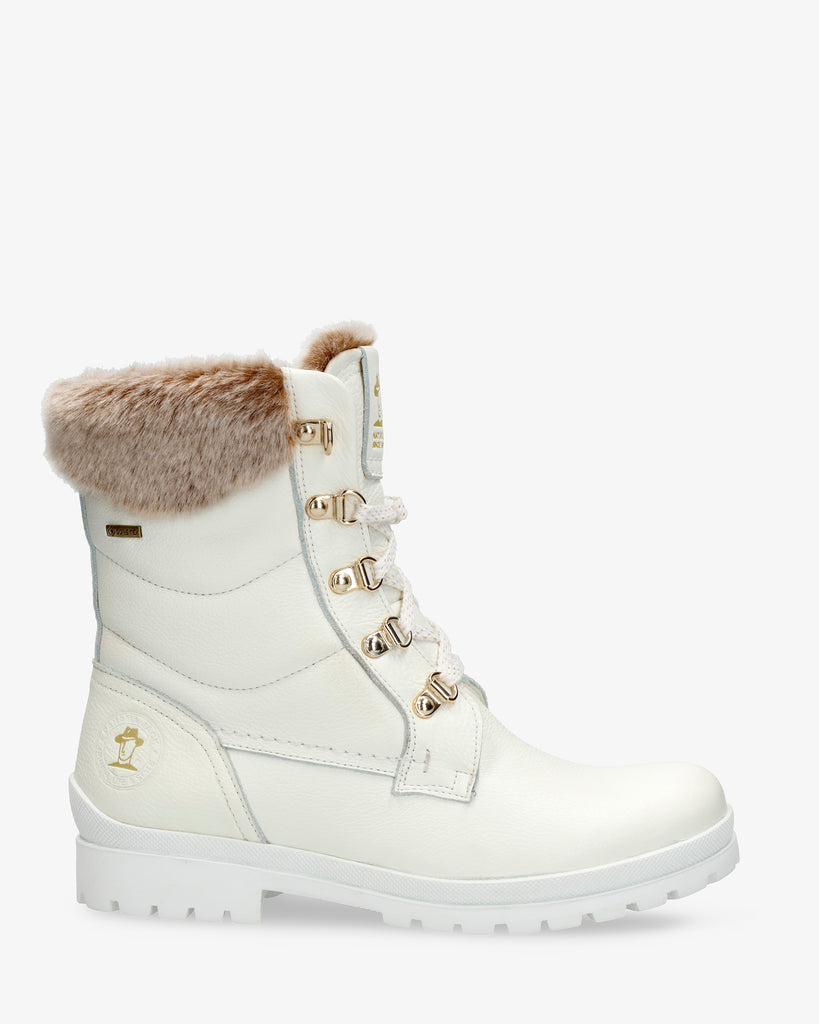 Tuscani Gtx botas de piel con forro interior de gore-tex® blanco