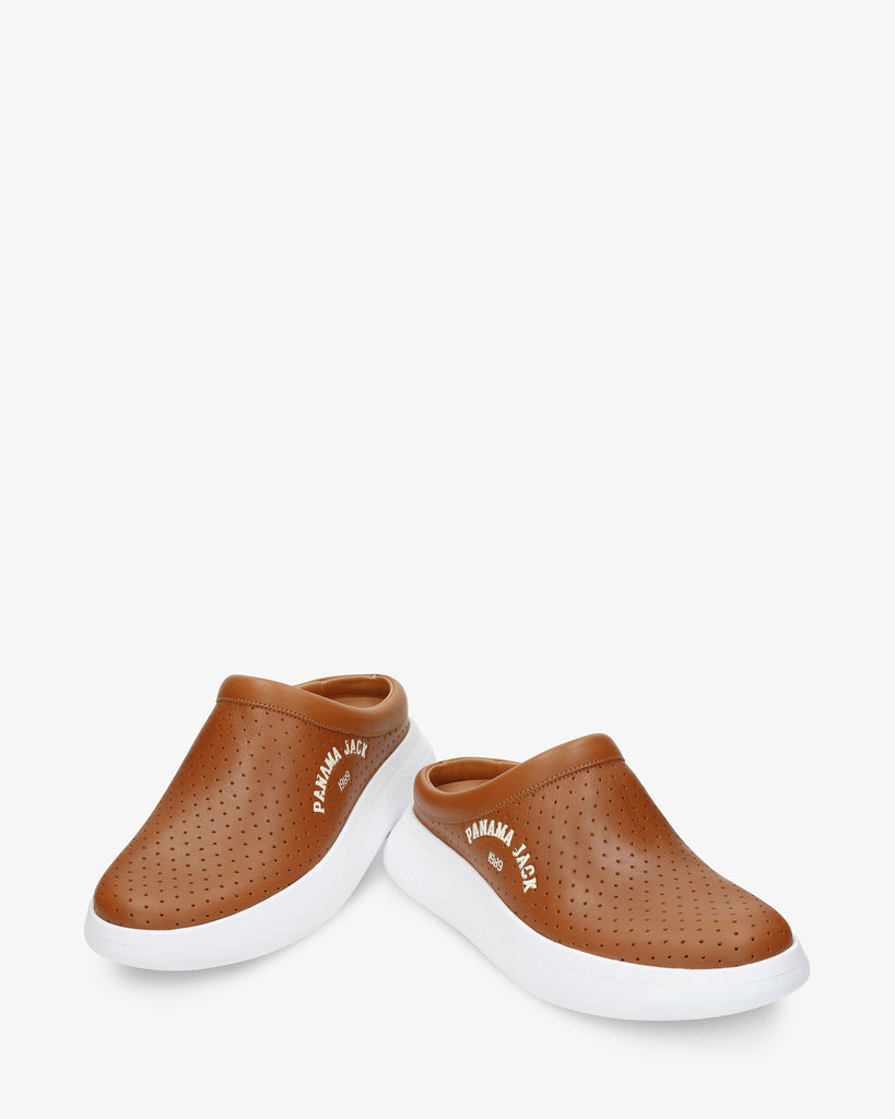 Yannick zueco de piel con forro interior de piel. cuero