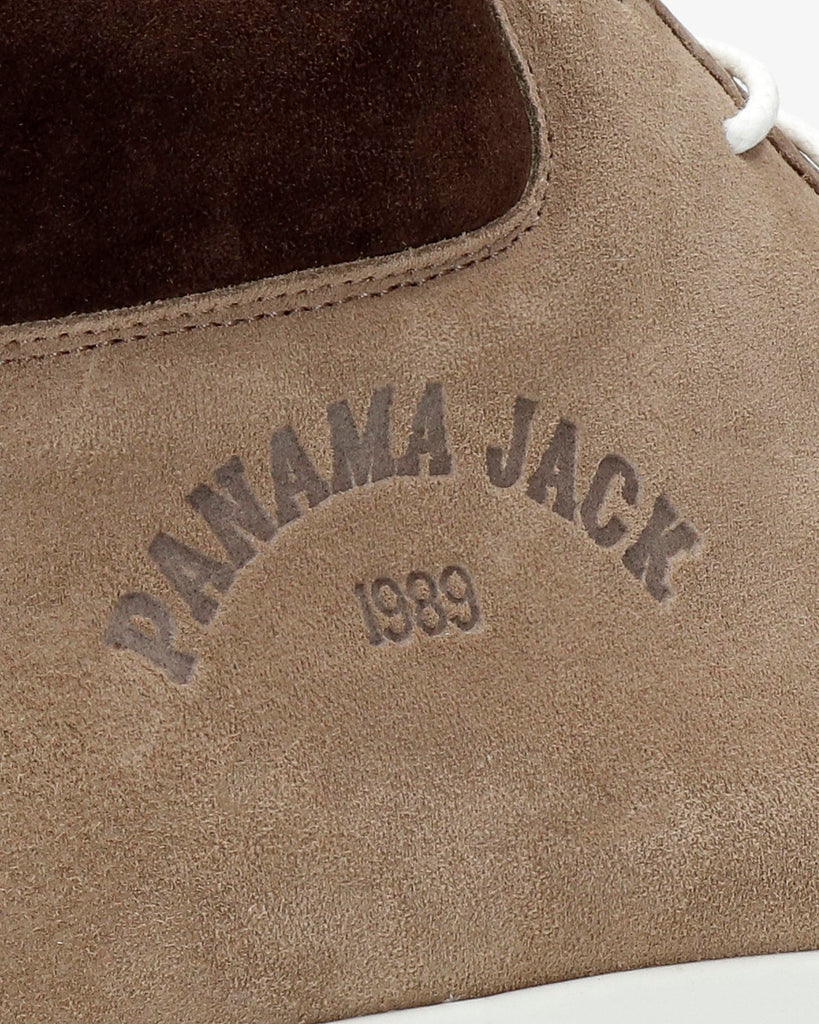 Yordan botín de piel con forro interior de piel. taupe